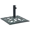 vidaXL Umbrella Base Green 12 kg 49 cm Cast Iron