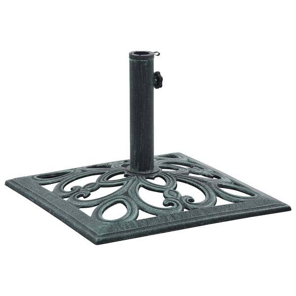 vidaXL Umbrella Base Green 12 kg 49 cm Cast Iron