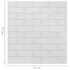 vidaXL 3D Wallpaper Bricks Self-adhesive 10 pcs White