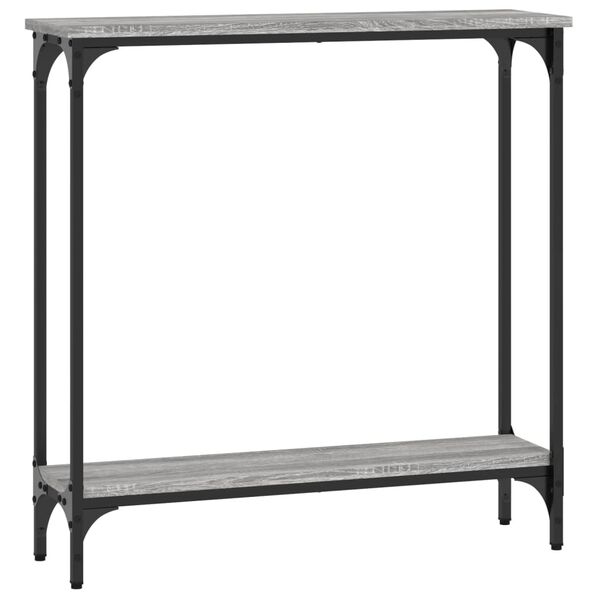vidaXL Console Table Grey Sonoma 75x22.5x75 cm Engineered Wood