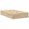 vidaXL Storage Bed Frame Sonoma Oak 120 x 200 cm Engineered Wood