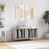 vidaXL Record Cabinet Grey Sonoma 100x38x48 cm Engineered Wood
