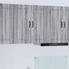 vidaXL Kitchen Cabinet with Storage Kalmar Grey Sonoma 80 x 31 x 80 cm