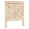 vidaXL Bed Frame without Mattress with Headboard 90x200 cm Solid Wood