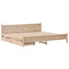 vidaXL Bed Frame without Mattress 200x200 cm Solid Wood Pine