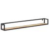 vidaXL Wall Shelves 2 pcs 160 cm Rough Mango Wood
