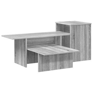 vidaXL Console Table Grey Sonoma 91.5 x 35 x 38.5 cm Engineered Wood