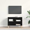 vidaXL TV Cabinet Black Oak 69.5 x 30 x 50 cm Engineered Wood