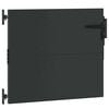 vidaXL Garden Gate with Lock Black 85 x 100 cm Powder-coated steel