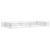 vidaXL Gabion Raised Bed Galvanised Steel 200x100x20 cm