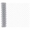 vidaXL Chain Link Fence 10 x 1 m Galvanised steel Silver
