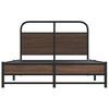 vidaXL Bed Frame without Mattress 140x200 cm Brown Oak Engineered Wood