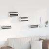 vidaXL Invisible Floating Shelf with Shelf 4 pcs Black 6 x 11 x 6.5 cm