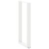 vidaXL Bar Table Legs U-Shaped 2 pcs White 40x(100-101) cm Steel