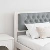 vidaXL Headboard Other White and light grey 180 cm Solid pine wood