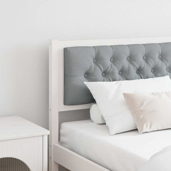 vidaXL Headboard Other White and light grey 180 cm Solid pine wood
