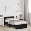vidaXL Bed Frame with Headboard Black Oak 90 x 190 cm Engineered Wood