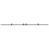 vidaXL Sliding Door Hardware Kit 427 cm Steel Black
