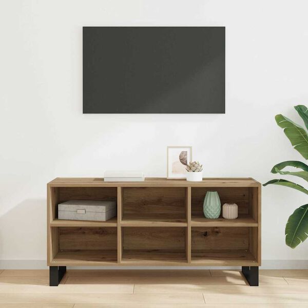 vidaXL TV Cabinet Artisan Oak 103.5 x 30 x 50 cm Engineered Wood