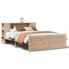 vidaXL Bookcase Bed without Mattress 160x200cm Solid Wood Pine