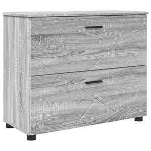 vidaXL Bathroom Cabinet Grey Sonoma 76.5 x 35 x 64 cm