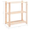 vidaXL 3-Tier Storage Racks 3 pcs 80x38x90 cm Solid Pinewood 150 kg