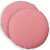 vidaXL Cushion Cover 2 pcs HEERLEN Pink Dia. 40 cm Fabric