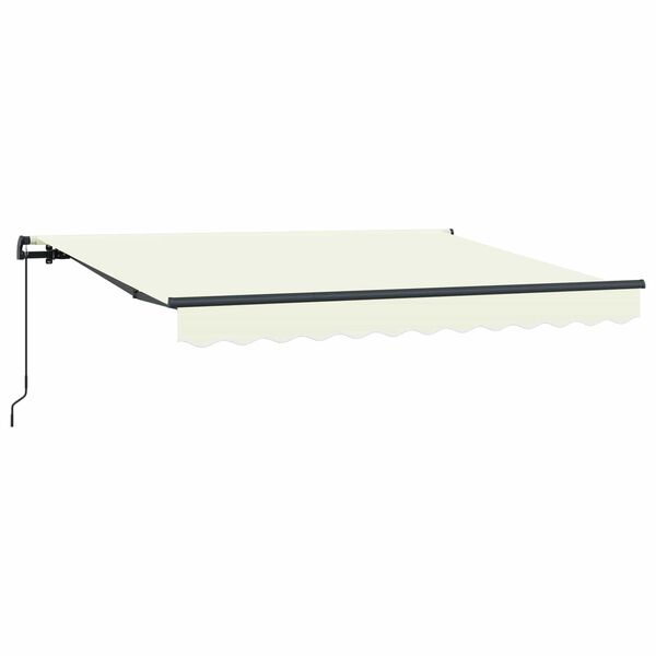 vidaXL Retractable Awning Manual Cream 300 x 200 cm Fabric