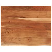 vidaXL Desk Top 90x80x3.8 cm Rectangular Solid Wood Acacia Live Edge