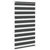 vidaXL Zebra Blind Black 70x150 cm Fabric Width 65.9 cm Polyester