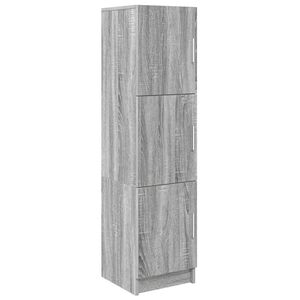 vidaXL Highboard Grey Sonoma 31.5 x 32 x 122.5 cm