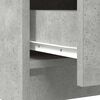 vidaXL Sideboard with Drawers Concrete Grey 71x35x84 cm Engineered Wood