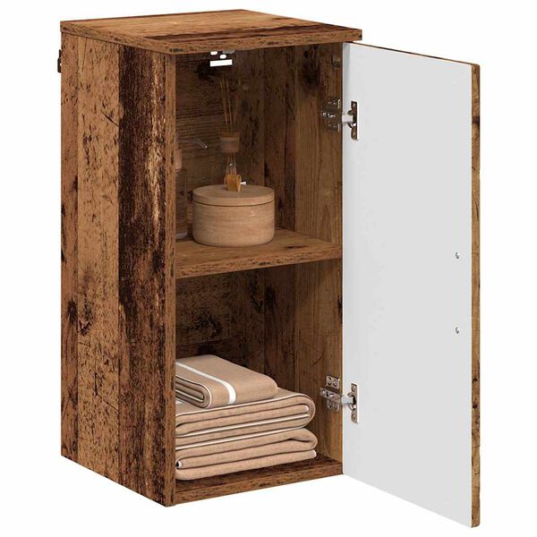 vidaXL Bathroom Cabinet Wall-mounted Old Wood 30 x 31.5 x 61 cm