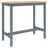 vidaXL 3 Piece Bar Set Grey Solid Wood Pine