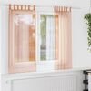 vidaXL Voile Curtains with Loops 2 pcs Terracotta 140x175 cm