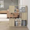 vidaXL Book Cabinet Room Divider Sonoma Oak 80x24x94 cm Engineered Wood