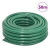 vidaXL Garden Hose with Fitting Set Green 0.75" 50 m PVC