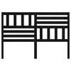 vidaXL Bed Headboard Black 166x4x100 cm Solid Wood Pine