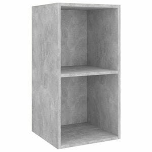 vidaXL Wall-mounted TV Cabinet Concrete Grey 37x37x72 cm