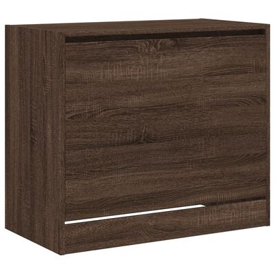 vidaXL Shoe Cabinet Brown Oak 80x42x69 cm Engineered Wood