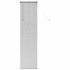 vidaXL Window Blind with Curtains Manual Silver Aluminium