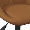 vidaXL Swivel Dining Chairs 2 pcs Brown 46 x 44 x 77.5 cm Faux leather