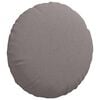 vidaXL Seat Cushions 2 pcs Taupe &Oslash;40 x 13 cm Fabric