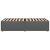 vidaXL Bed Frame without Mattress Dark Grey 100x200 cm Fabric