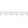 vidaXL Garden Fence with Hoop Top Steel 838x100 cm Black