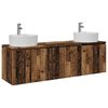 vidaXL Bathroom Cabinet Set 3 pcs Old Wood 49.5 x 44.5 x 65 cm