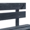 vidaXL Garden Pallet Bench Wood Black