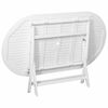 vidaXL Garden Table White 160x85x75 cm Solid Acacia Wood