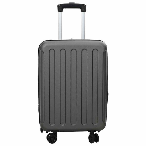 vidaXL Suitcase Folding Dark grey 34 x 23 x 55.5 cm ABS Plastic