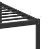 vidaXL Bed Frame without Mattress Smoked Oak 100x200 cm Engineered Wood